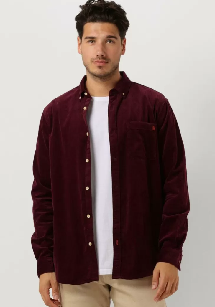 Sale SCOTCH & SODA Casual Overhemd Essential Corduroy Bordeaux