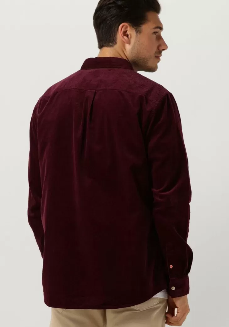 Sale SCOTCH & SODA Casual Overhemd Essential Corduroy Bordeaux