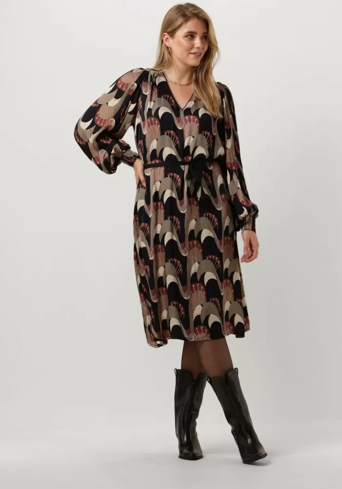 Dames SUMMUM Jurken^ Midi Jurk Dress Abstract Peacock