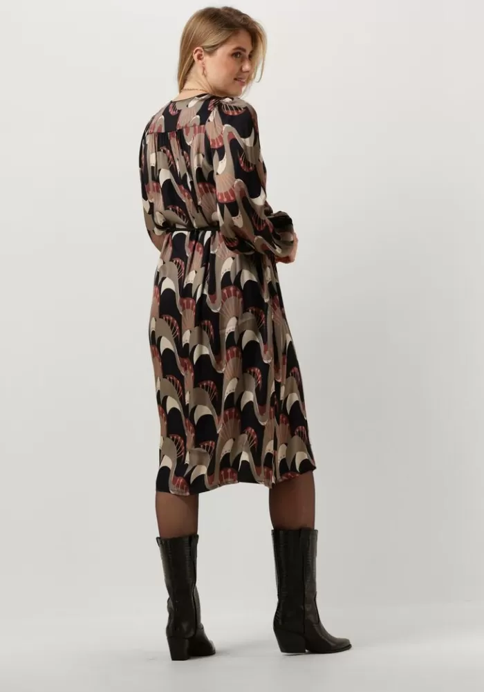 Dames SUMMUM Jurken^ Midi Jurk Dress Abstract Peacock