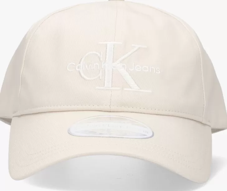 Outlet CALVIN KLEIN Te Pet Monogram Cap Wit