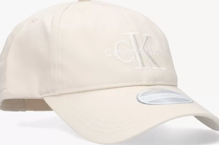 Outlet CALVIN KLEIN Te Pet Monogram Cap Wit