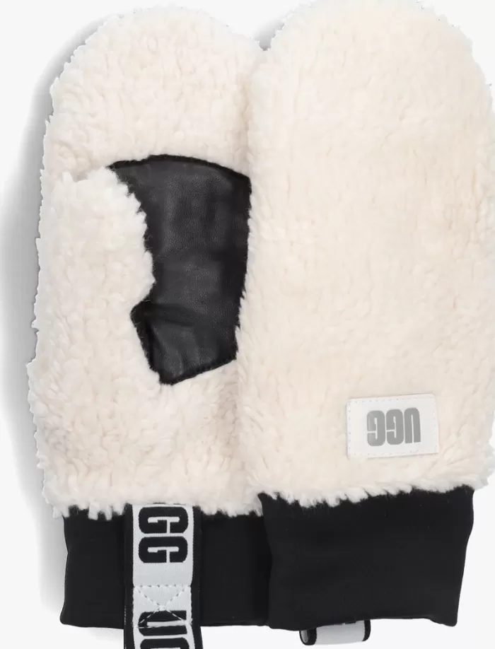 Dames UGG Handschoenen^Te Handschoenen Sherpa Mitten W Logo Tape