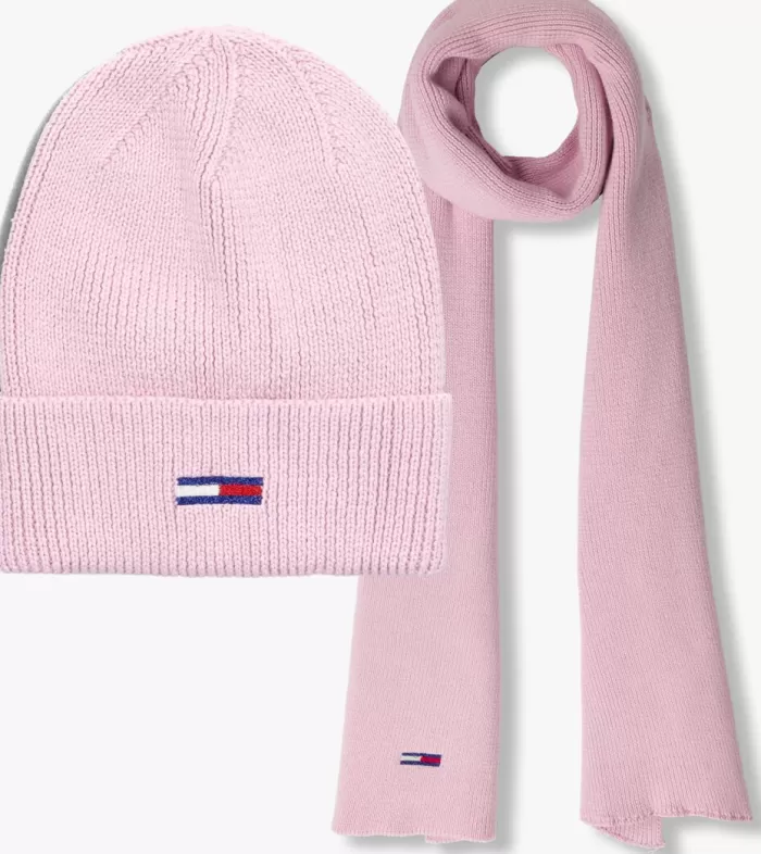 Dames TOMMY HILFIGER Mutsen^ Muts Tjw Flag Beanie And Scarf