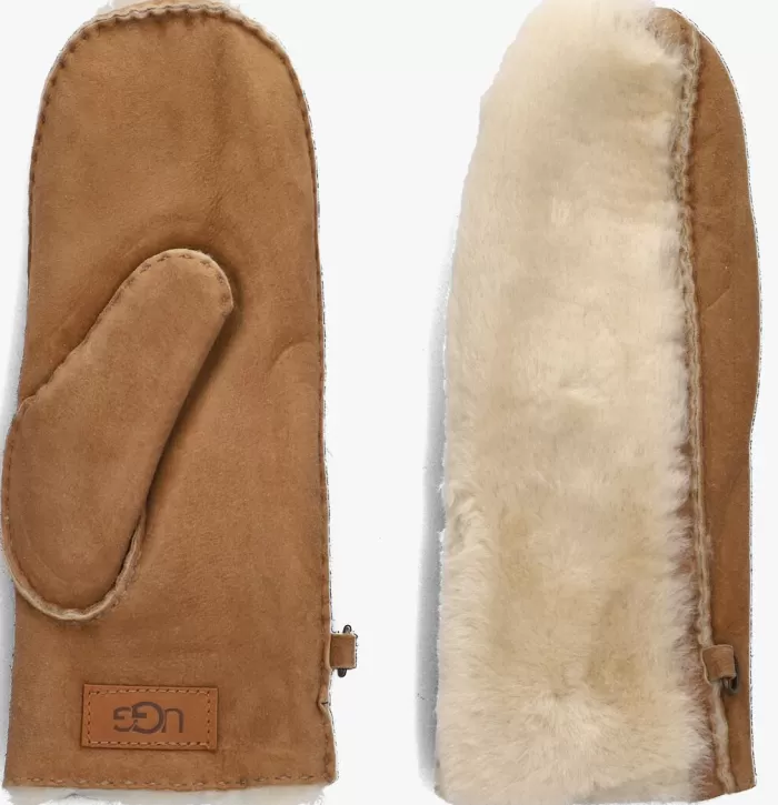 Dames UGG Handschoenen^ Handschoenen Exposed Sheepskin Mitten