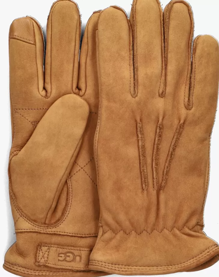 Outlet UGG Handschoenen Point Leather Glove Cognac