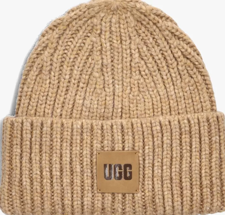 Best Sale UGG Muts Chunky Cuff Beanie Camel