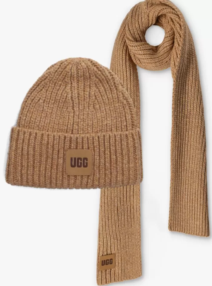 Dames UGG Mutsen^ Muts Chunky Rib Knit Set