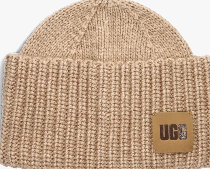 Flash Sale UGG Muts Exaggerated Cuff Beanie Camel