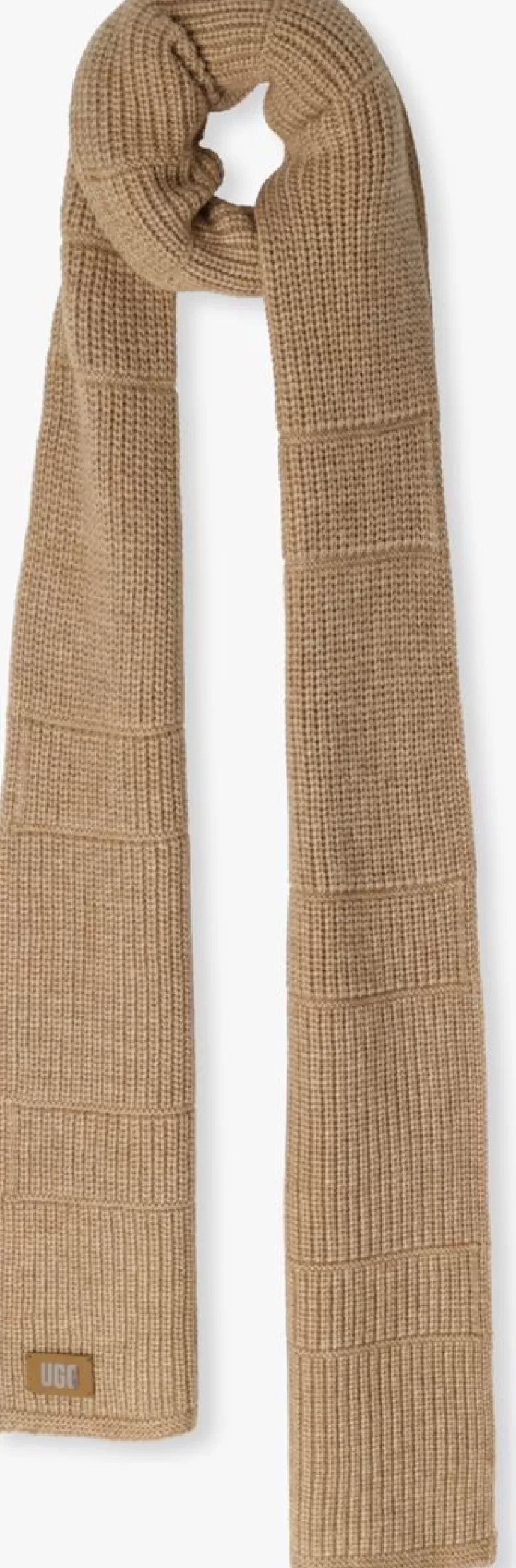 Best UGG Sjaal Knit Ribbed Scarf Camel