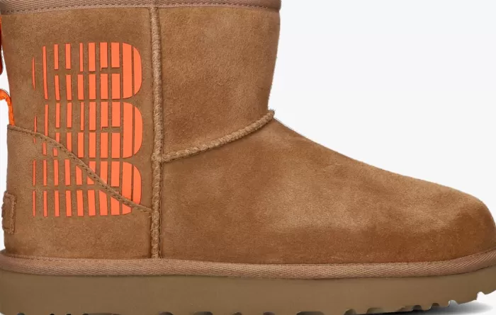 Dames UGG Laarzen^ Vachtlaarzen Classic Mini Side Logo