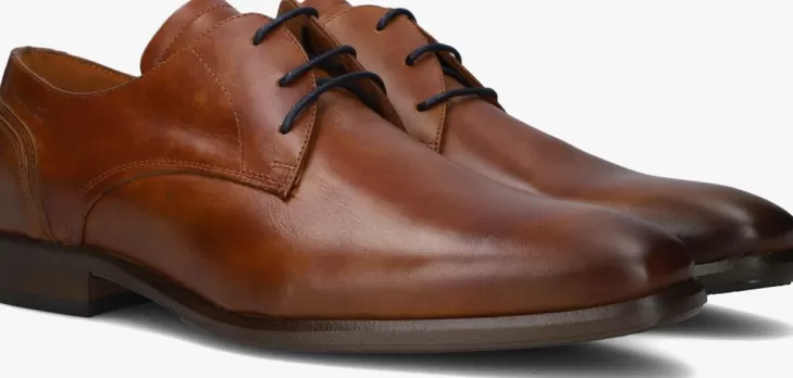 Cheap VAN LIER Veterschoenen Erasmo Cognac