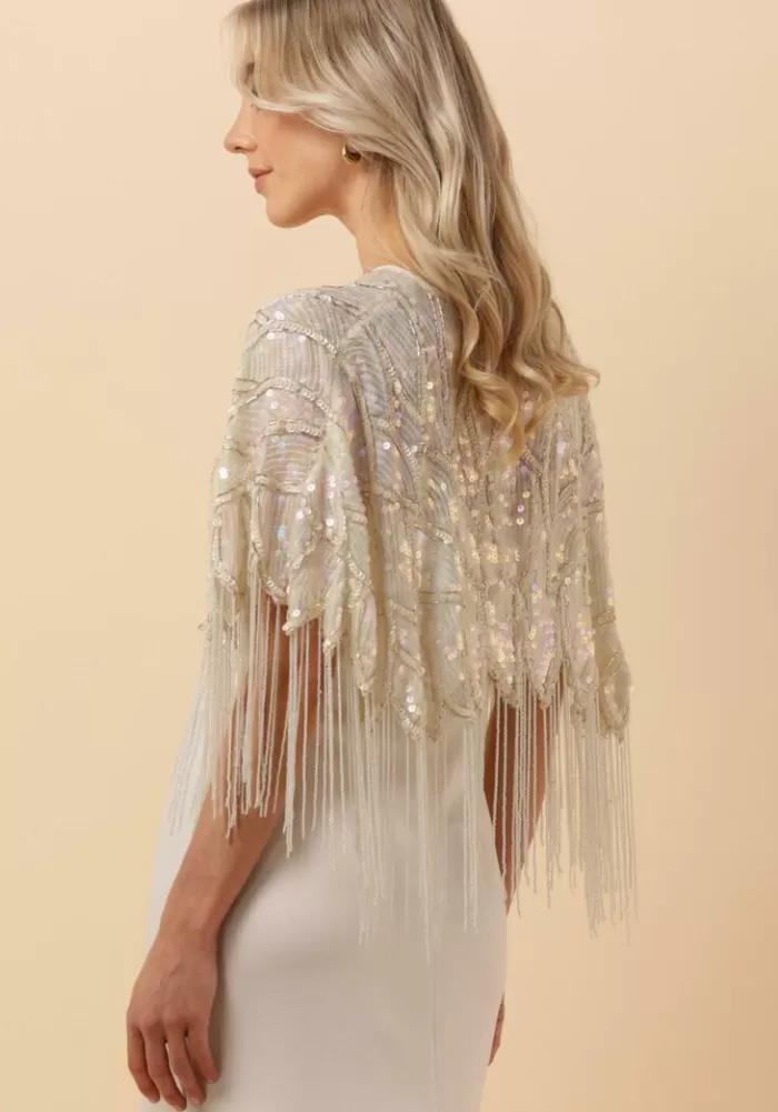 Dames Y.A.S. Bruidsmode^ Yascecilie Sequin Cape - Celeb