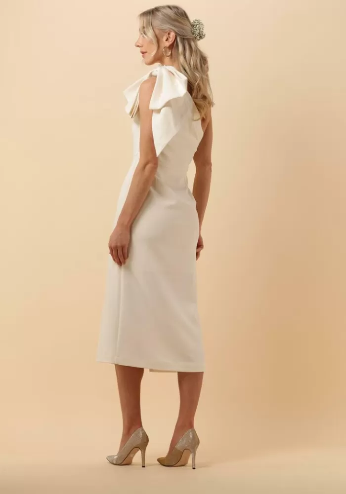 Dames Y.A.S. Bruidsmode^ Yaslizzie Os Midi Bow Dress - Celeb